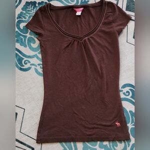 Vintage Abercrombie And Fitch Small Brown Top